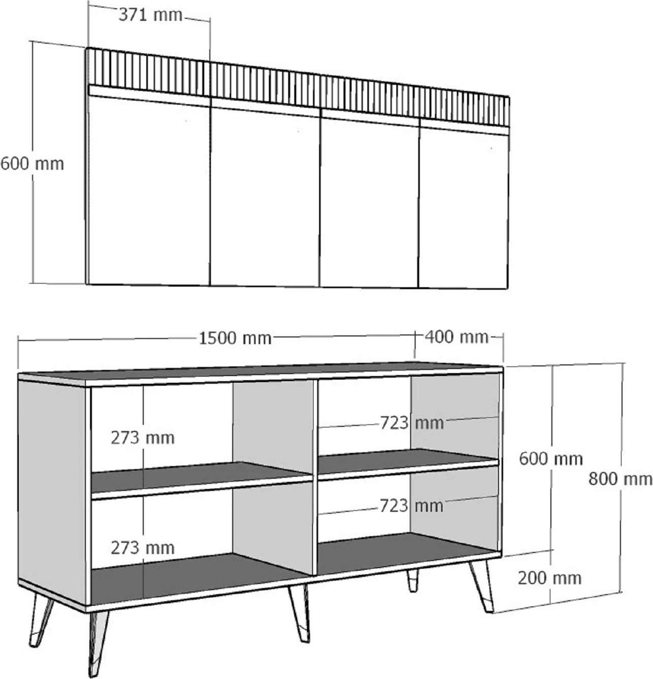 Konsolë Hanah Home Defne, e bardhë, argjend