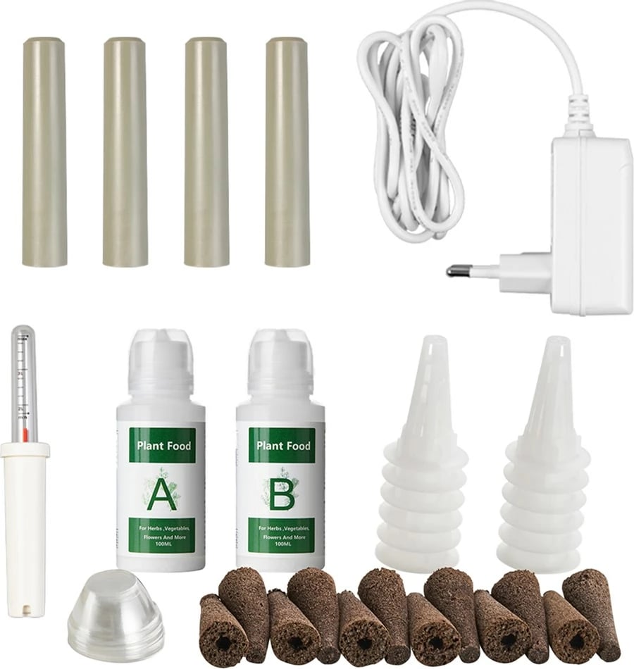 Vazo e mençur GreenBlue GB133 për rritje bimesh, 4L, 12 vende, LED, e bardhë