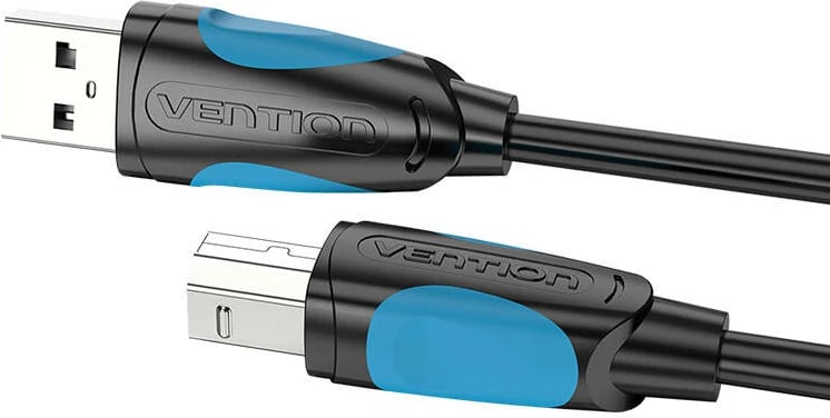 Kabllo USB 2.0 Vention VAS-A16-B100, USB-A në USB-B, 1m, e zezë