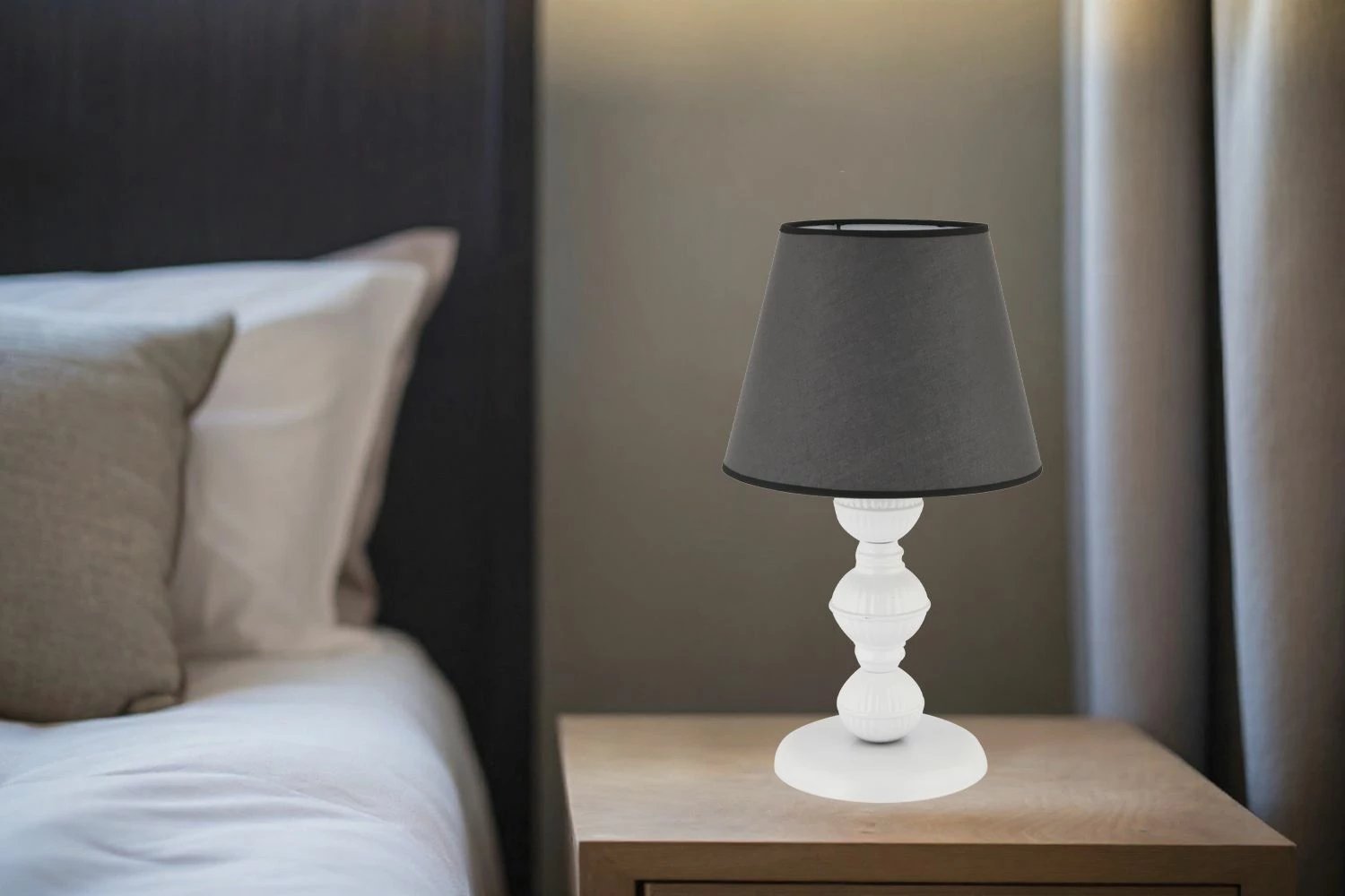 Llambë tavoline Opviq, 301, gri e errët, e bardhë