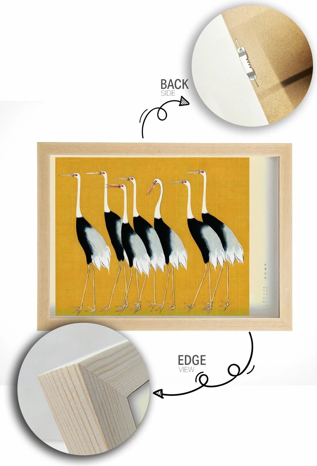 Pikturë dekorative me kornizë, shumëngjyrëshe, Wallity, Lmnmdl20, 33x48cm