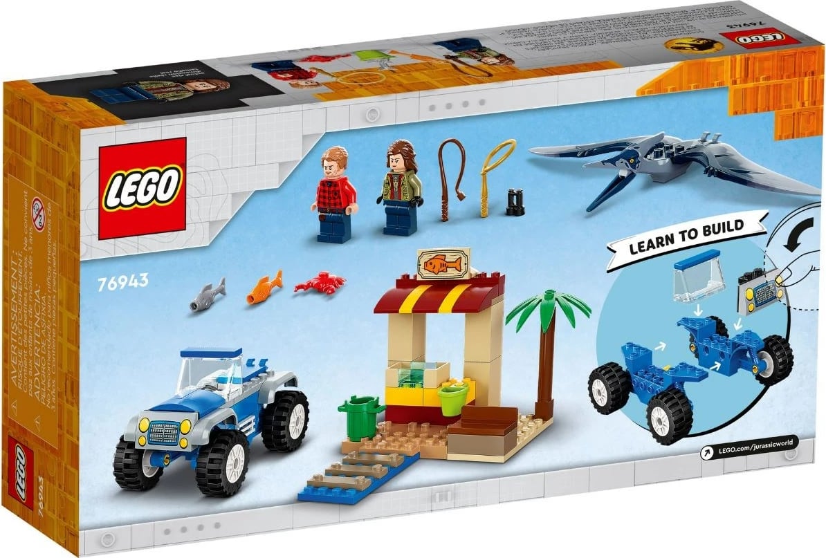 Lodër për fëmijë LEGO, Jurassic World 76943 Pteranodon Chase