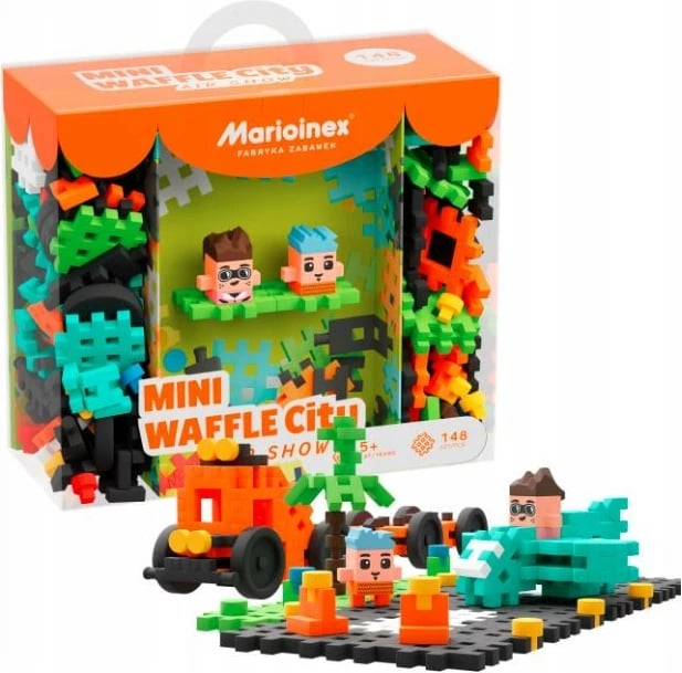 Set ndërtimi Marioinex Mini Waffle City Air Show, 148 pjesë, me 2 figurina