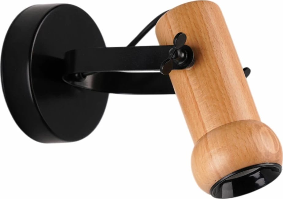 Llambë muri Opviq, 9000-1A, ngjyrë e zezë dhe lisi