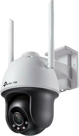 Kamerë rrjeti, TP-Link VIGI C540-W (4mm), 4MP, Wi‑Fi pan-tilt, për jashtë, bardh e zi