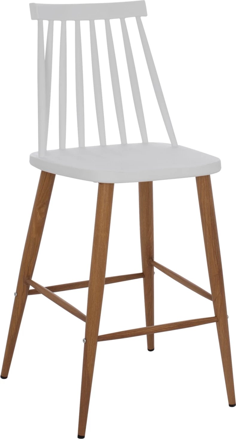 Karrige për bar FH9300.01 e bardhë, lartësi mesatare, 43x45x97 cm, set prej 2 copë