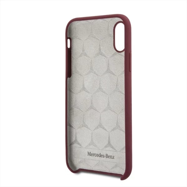 Mbështjellës Mercedes Silicone Line për iPhone X/XS, Kuq