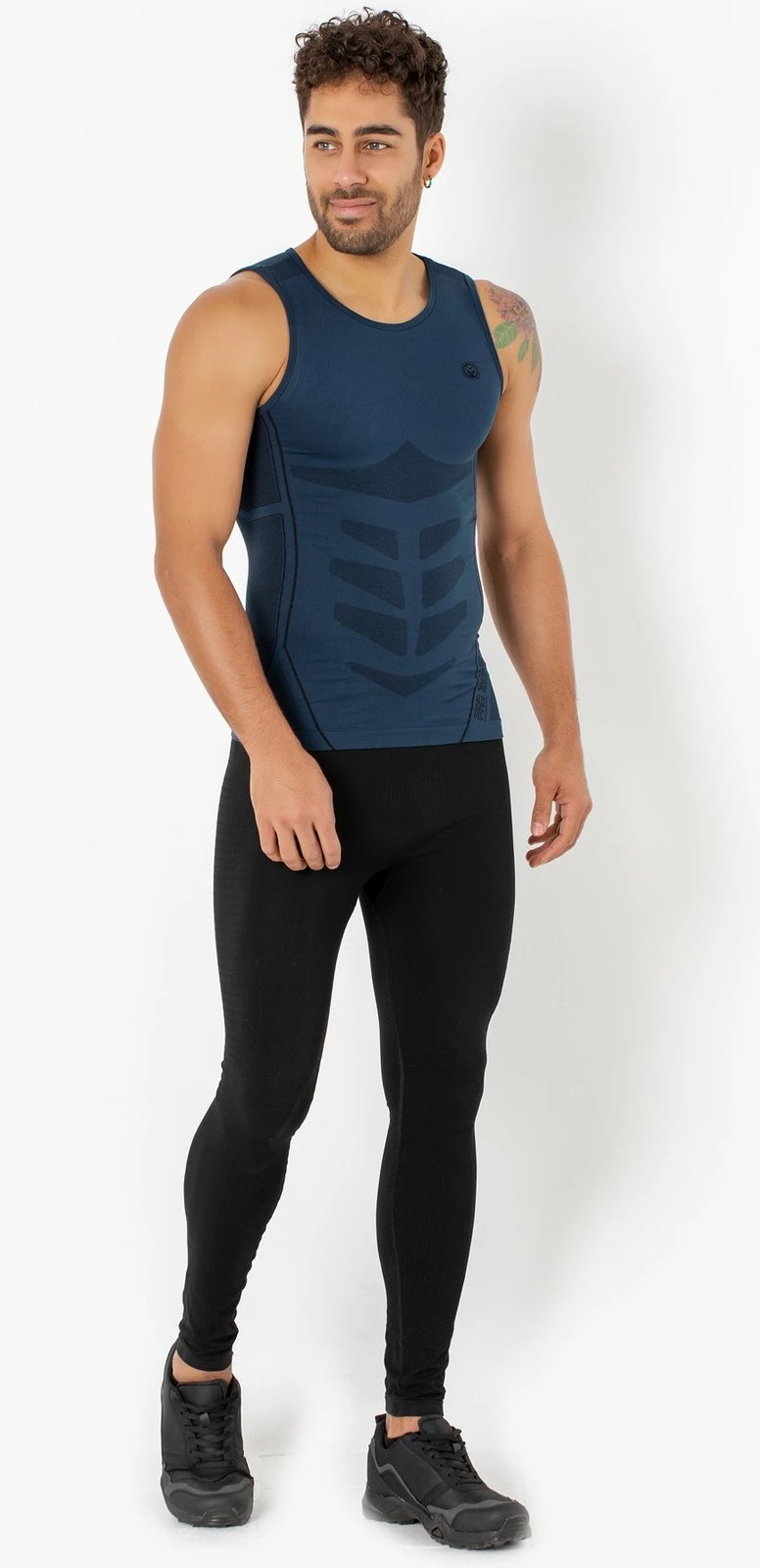 Fanellë e brendshme për meshkuj, ngjyrë e kaltër e errët, Jumeon, 001-001357004