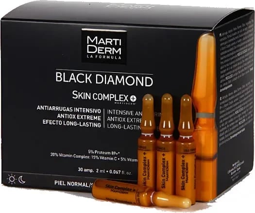 Kompleks për lëkurë unisex Martiderm Black Diamond Skin Complex+, 30 ampula