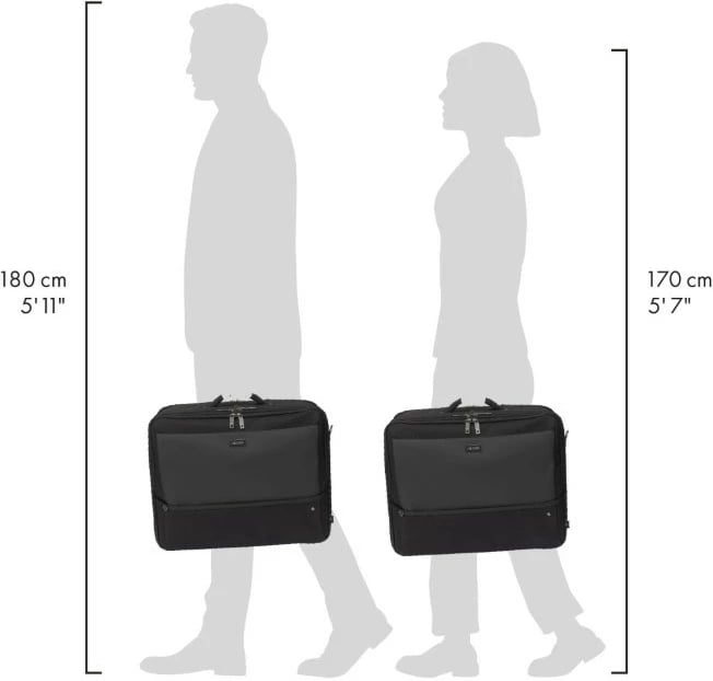 Çantë laptopi DICOTA Multi-Twin Five, 15-17.3 inç, e zezë
