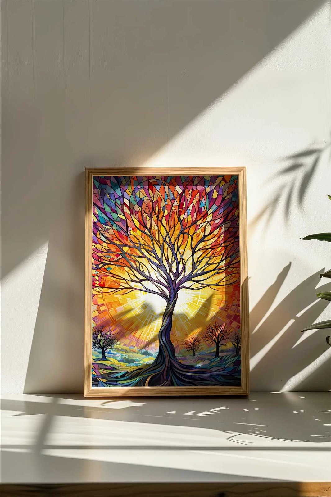 Pikturë dekorative me kornizë, shumëngjyrëshe, Wallity, Mscartmdl13