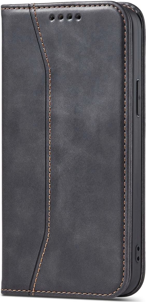 Mbështjellës Hurtel Magnet Fancy Case për iPhone 14 Pro, me kapak, xhepa për kartela dhe qëndrim, e zezë
