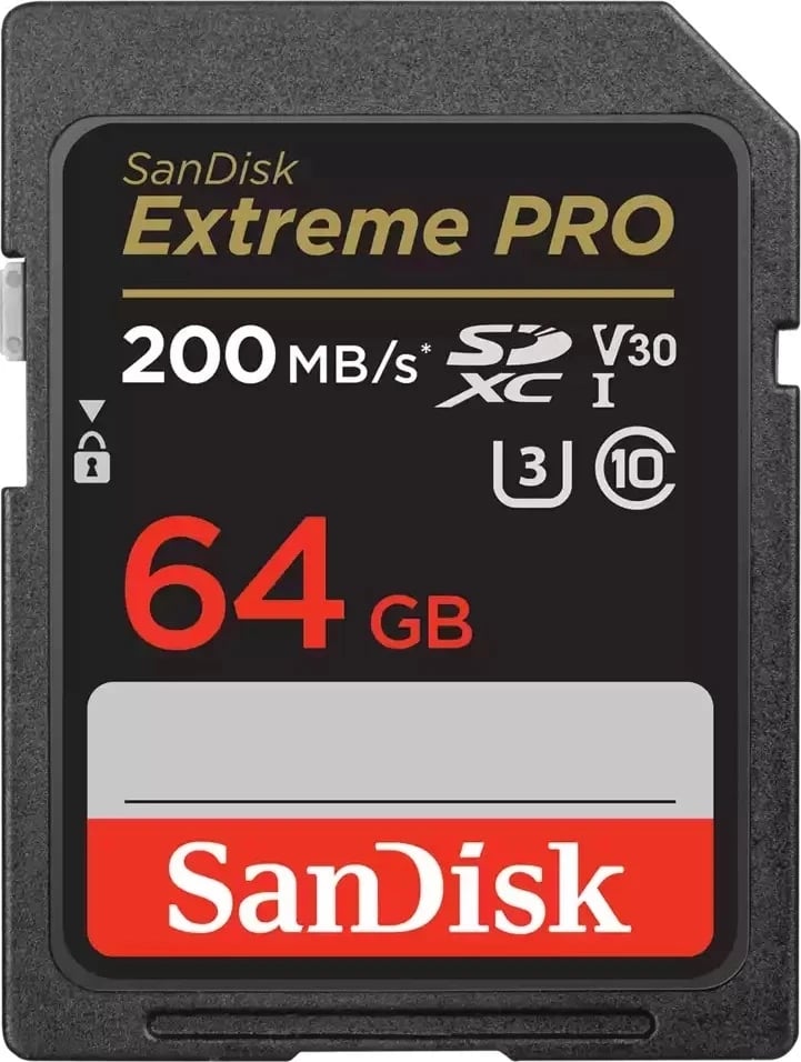 Kartë e memories SanDisk SDXC Extreme Pro, 64GB