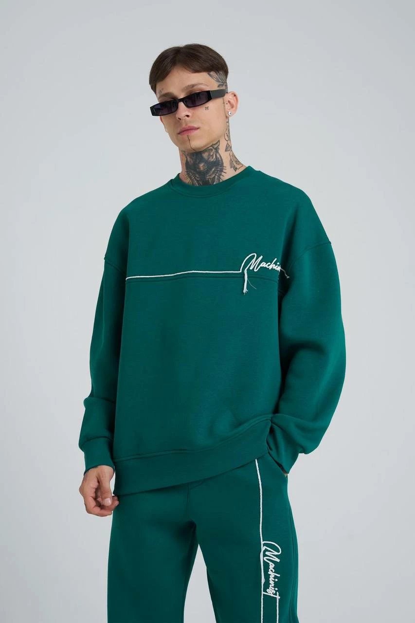 Trenerka unisex Machinist, të gjelbërta