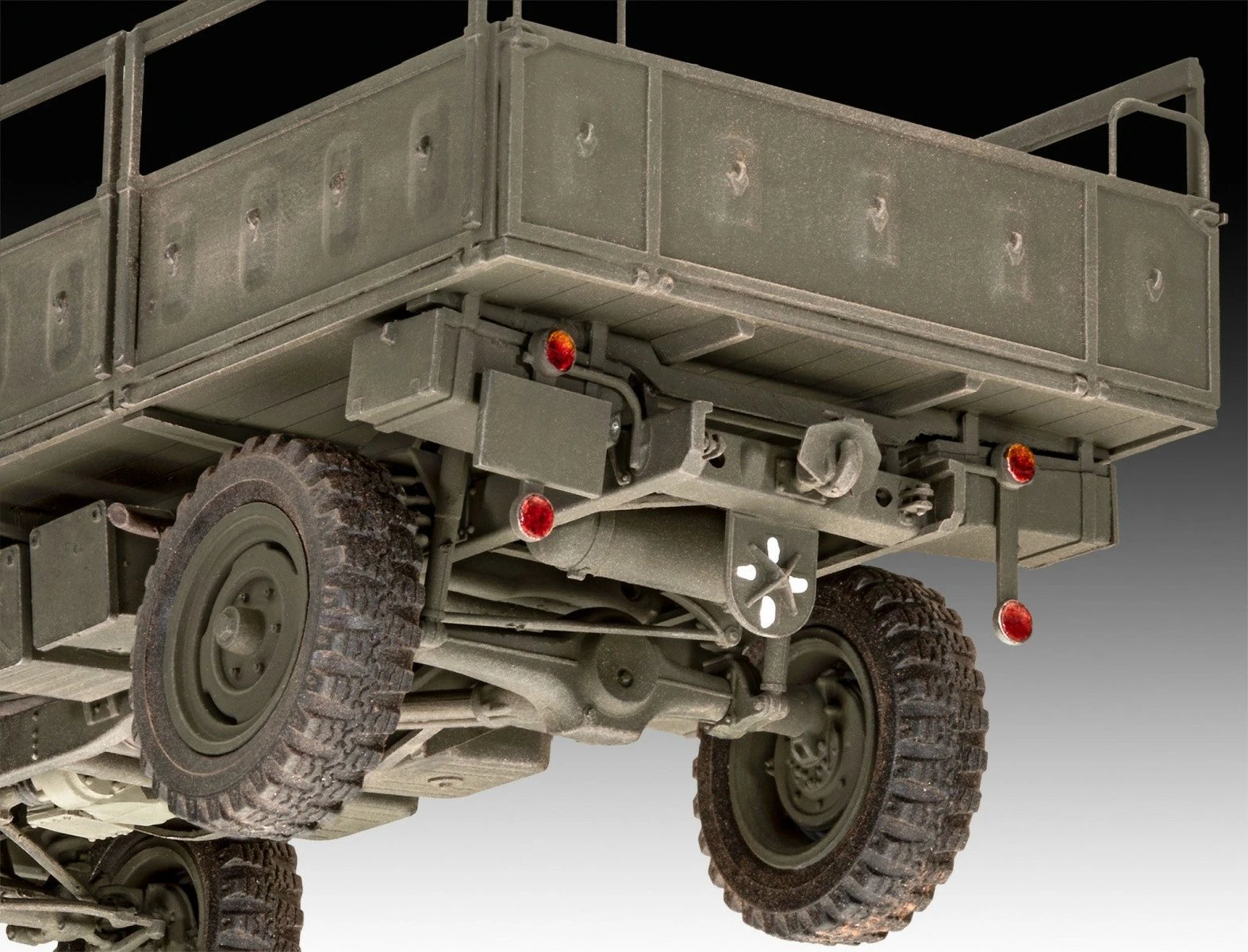 Model plastik kamioni Revell Unimog 404 S, 1:35, 244 pjesë, Jeshile