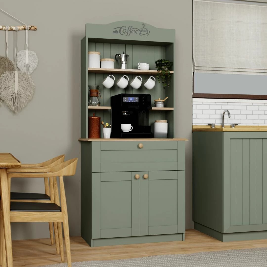 Stendë kafeje Skye Decor, Lucas 1600-94, ngjyrë e gjelbër