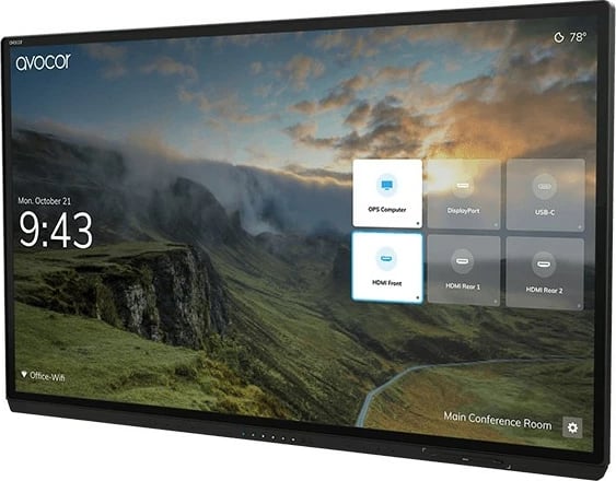 Ekran interaktiv AVOCOR G Serie AVG-8560, 85 inç, 4K UHD, Touch