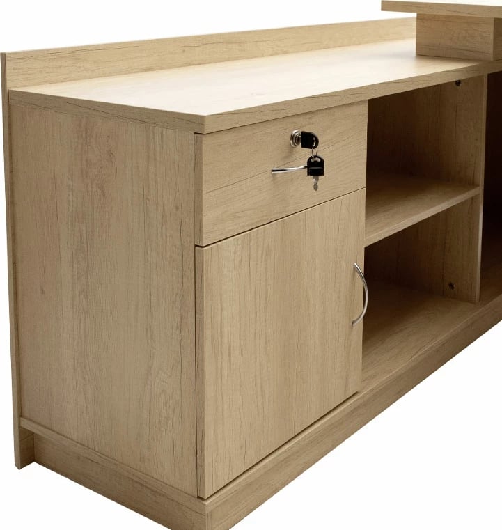 Tavolinë pune profesionale Amazon kënd i majtë ngjyrë sonoma 180x160x76cm