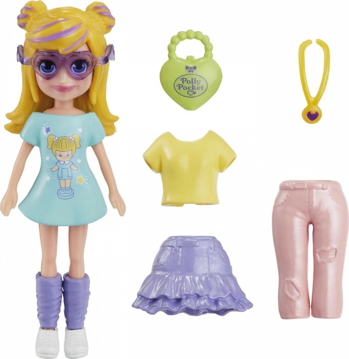 Set lodër Polly Pocket Mattel HKV83 me kukull dhe aksesorë, për vajza