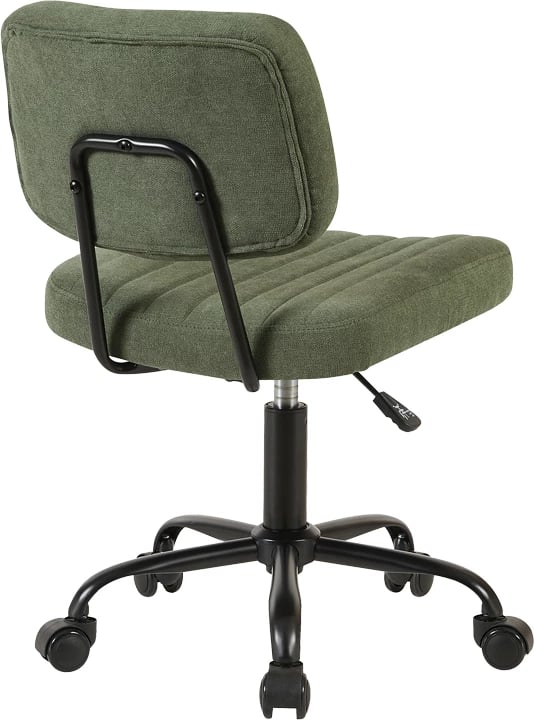 Karrige zyre Warra, material stof, ngjyrë ulliri, 50x52x76-86cm