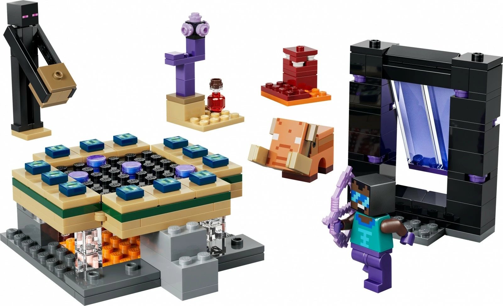 Set ndërtimi, LEGO Minecraft, 21584 Journey Through the Nether and End Portal, 192 copa, 7+