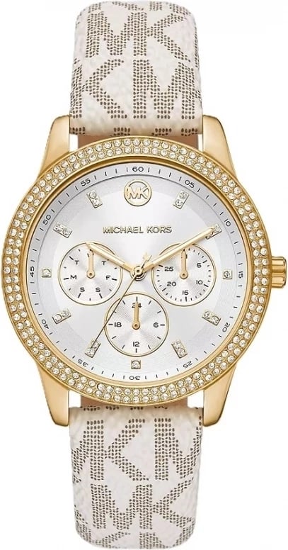 Orë dore MICHAEL KORS TIBBY për femra, e bardhë me ari