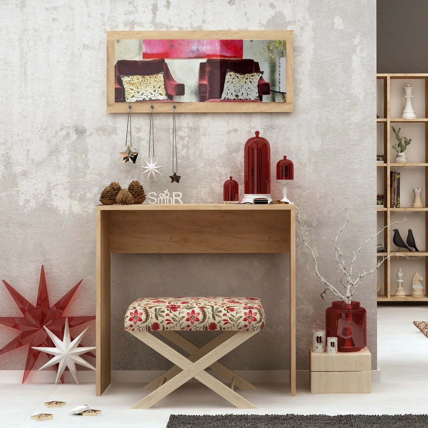 Komodë anësore Hanah Home, Cosenza, ngjyrë lisi