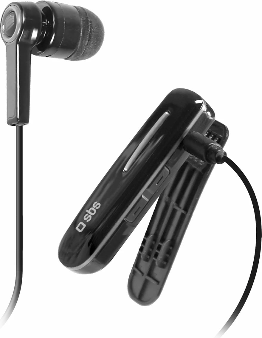 Kufje wireless SBS TECLIPHEADSETBTK me klip, Bluetooth 3.0, E zezë