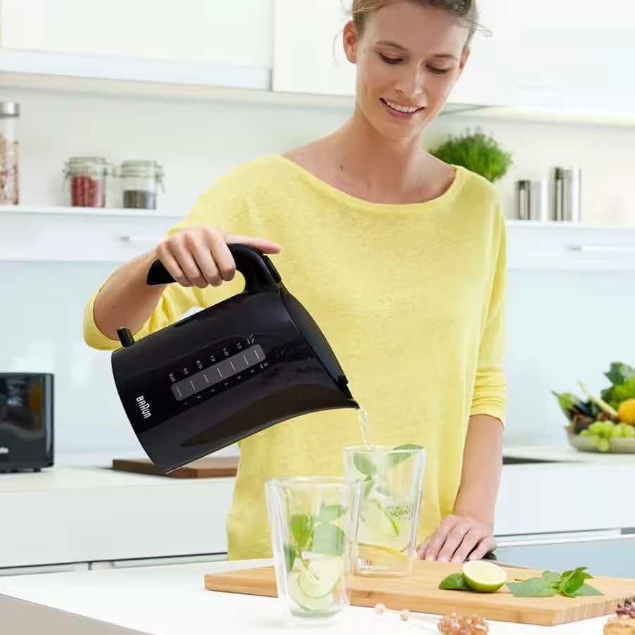 Zierës uji elektrik, Braun, WK3100BK, 1.7 L 2200 W, plastikë, i zi
