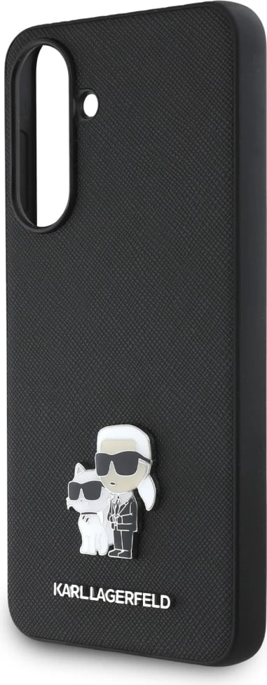 Mbështjellës Karl Lagerfeld Saffiano për Samsung Galaxy A56, i zi