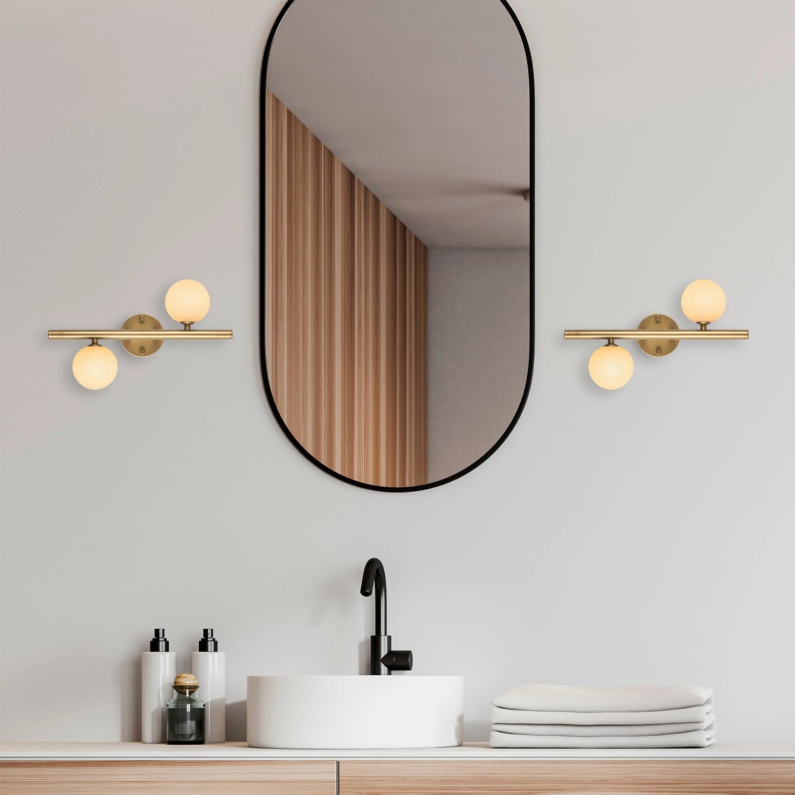 Llambë muri Opviq, Domino - 11037, ngjyrë ari