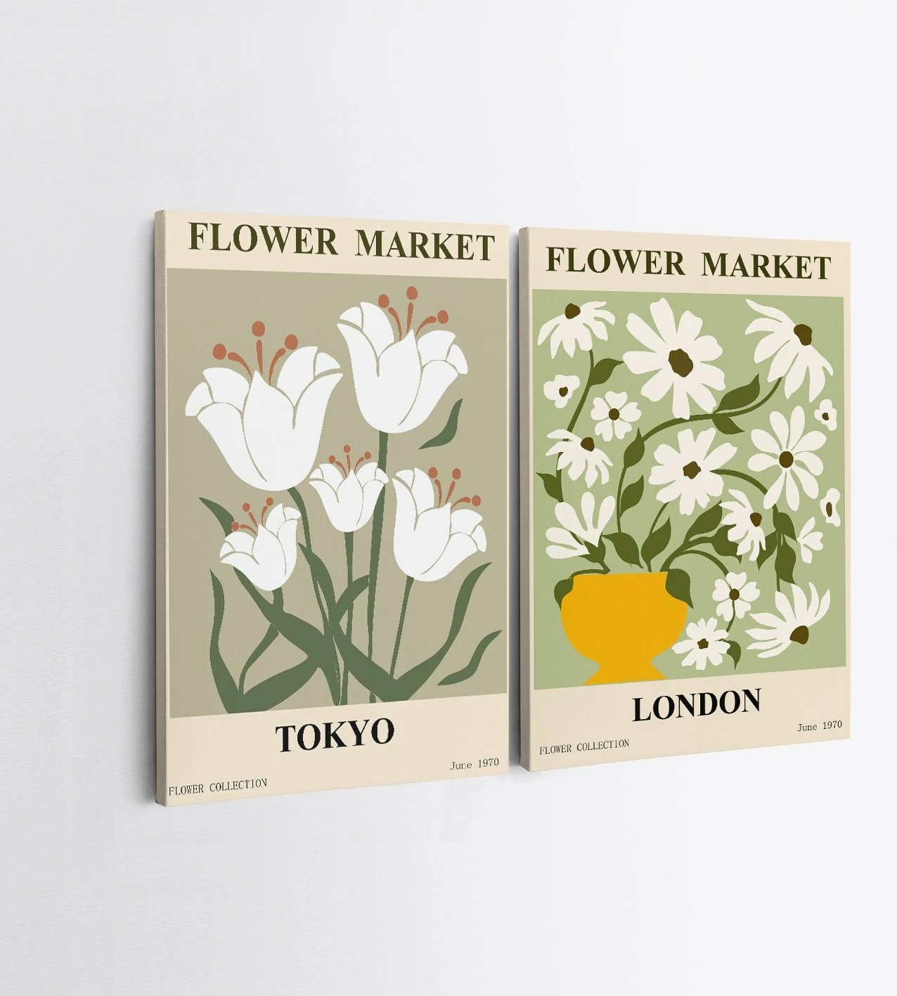 Pikturë dekorative në kanavacë (2 copë), Wallity, 2KNV4334, 70x100