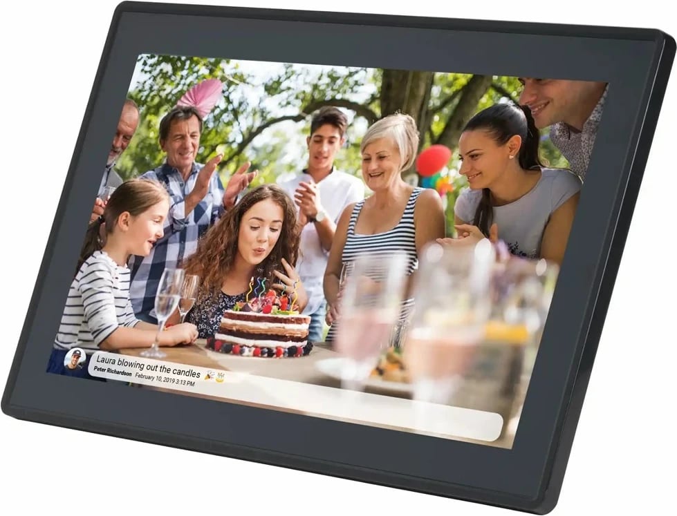 Kornizë dixhitale Denver PFF-1515B, 15.6", Touchscreen, Wi-Fi, 16 GB, E zezë