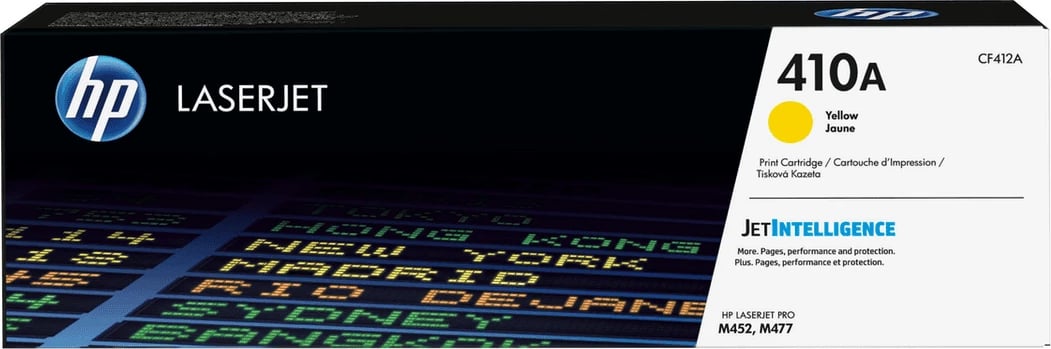 Toner HP 410A CF412A rendiment 2300 faqe standard verdhë