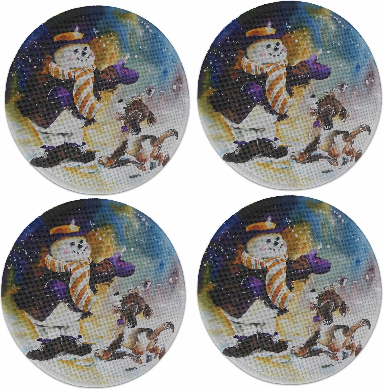 Set nënshimesh tavoline Hermia Concept, shumëngjyrëshe, 3181Supla, 4 copë