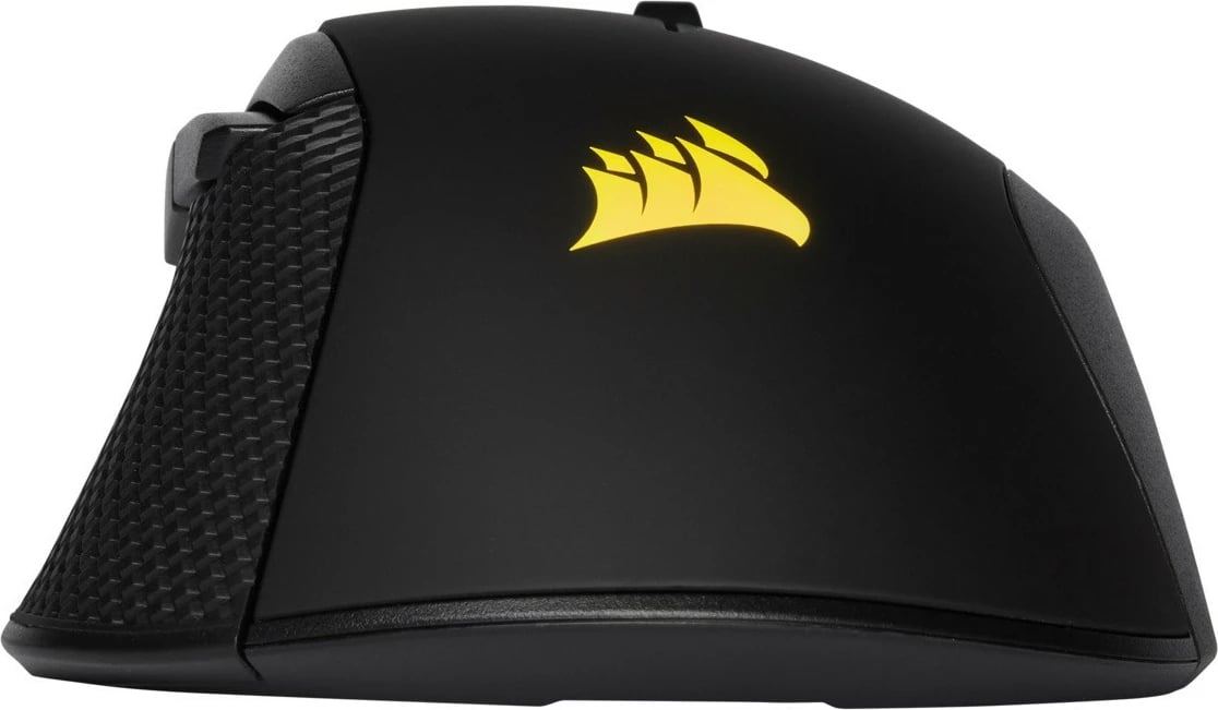Maus gaming Corsair IRONCLAW RGB, me kabllo, 18000 DPI, i zi