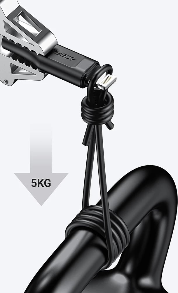 Kabllo Acefast C3-01 USB-C në Lightning, 1.2m, 30W, e bardhë