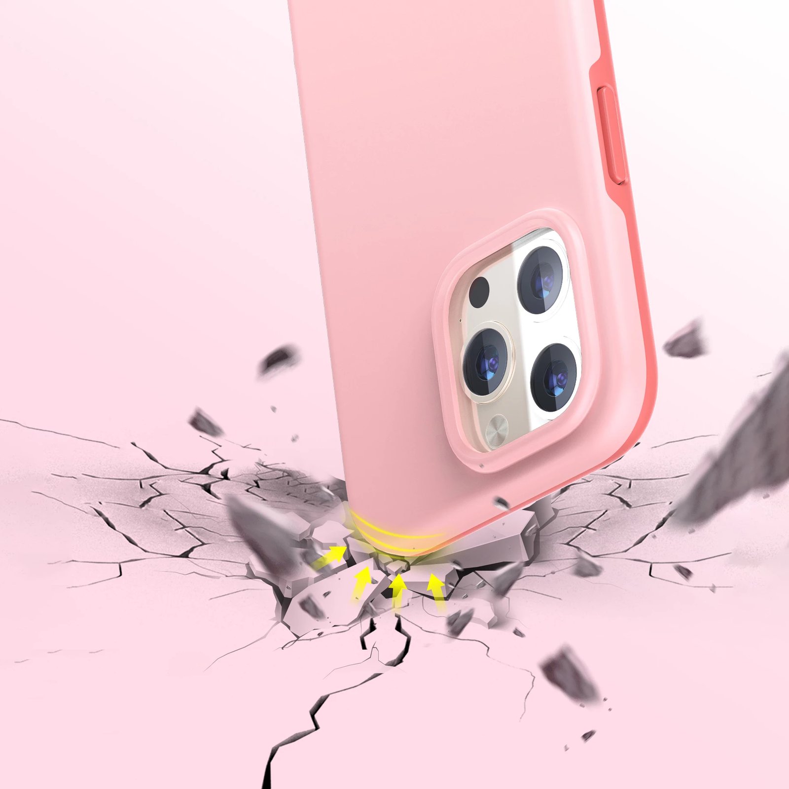 Mbështjellës Choetech PC0113-MFM-PK për iPhone 13 Pro, Made For MagSafe, rozë