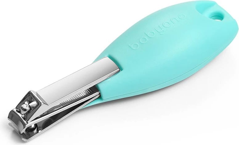 Prerëse thonjsh, Baby Ono, çelik inox, dorezë ergonomike, për fëmijë, mentë