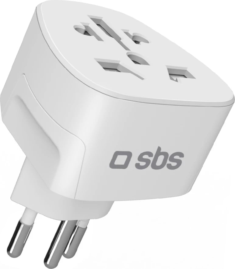 Adapter prizë, SBS, CH në universale, 10 A 2500 W, e bardhë