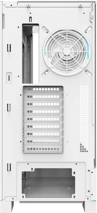 Kasë Darkflash DY450L PRO, Big Tower, 1 ventilator, e bardhë