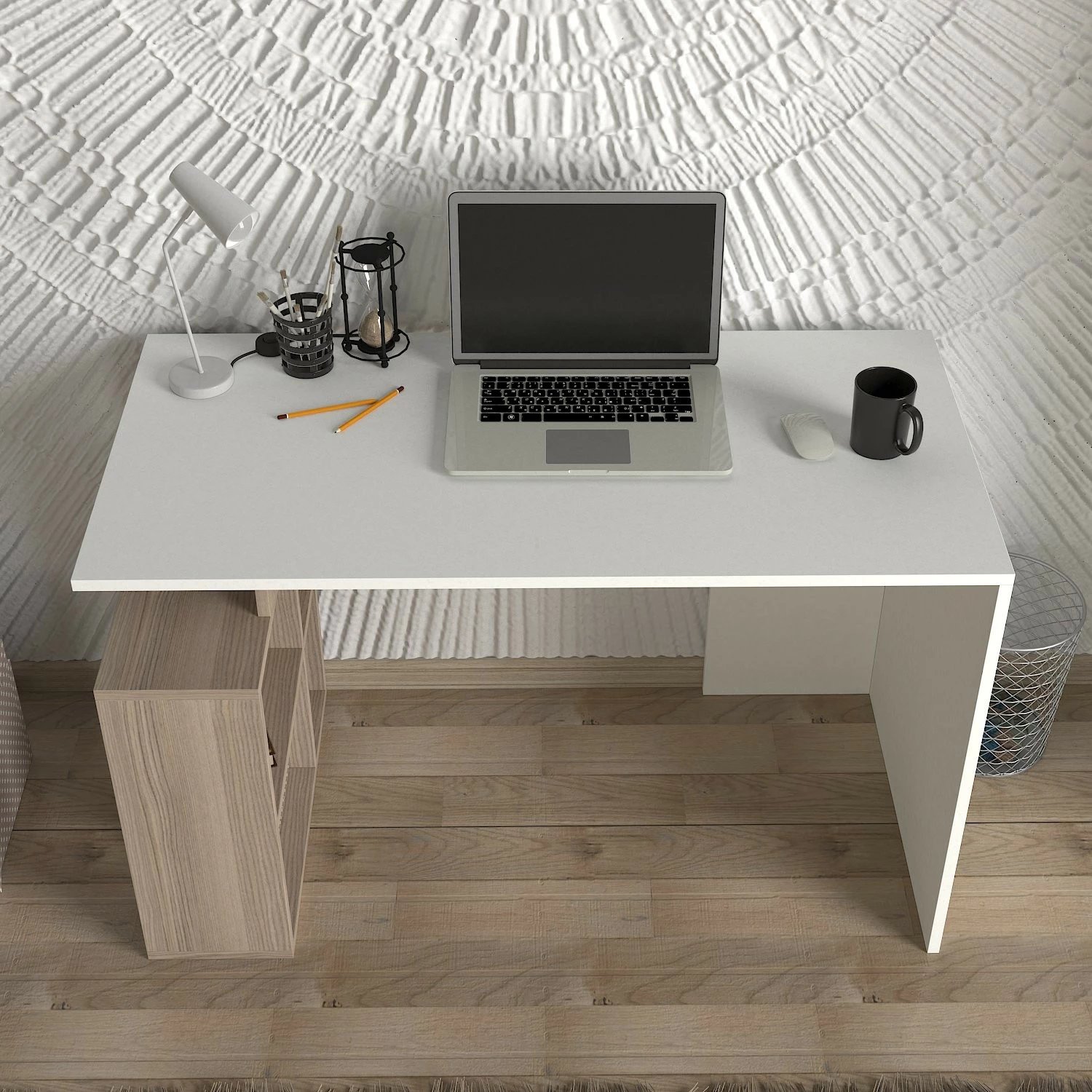 Tavolinë pune Skye Decor, e bardhë, Cordoba