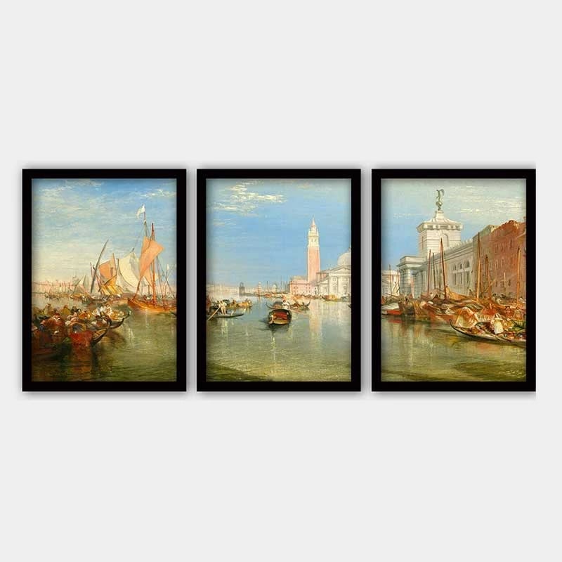 Pikturë dekorative me kornizë (3 copë), Wallity, 3SC_UN5666_3545