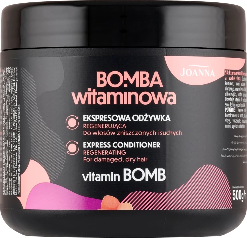 Kondicioner për femra Joanna Vitamin Bomb Express Regenerating, 500g