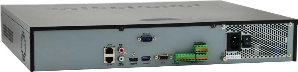 NVR LevelOne NVR-1332, 4-Bay, 32 kanale, H265, 3840 x 2160, e zezë, argjendtë