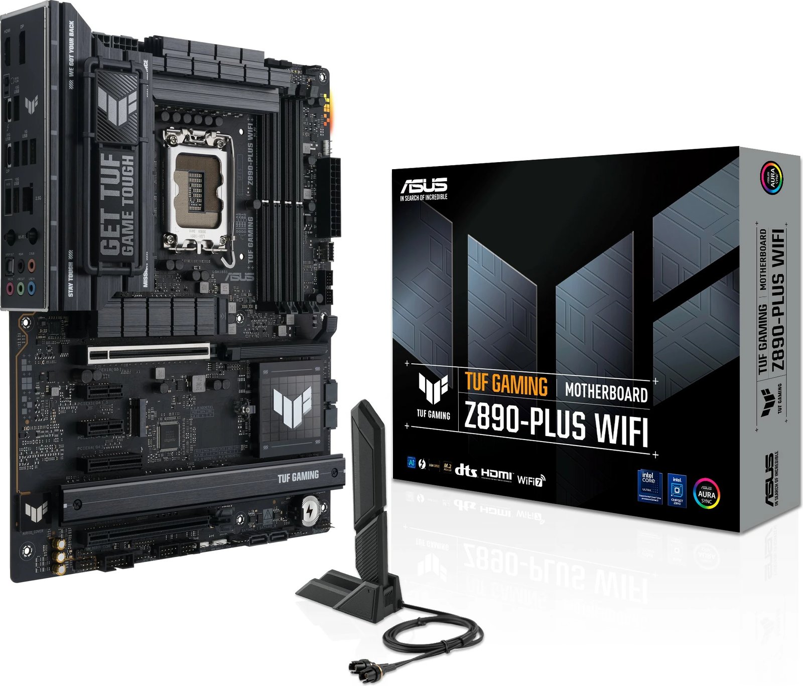 Pllakë amë ASUS TUF GAMING Z890-PLUS WIFI, Intel, LGA 1851, DDR5, 192 GB