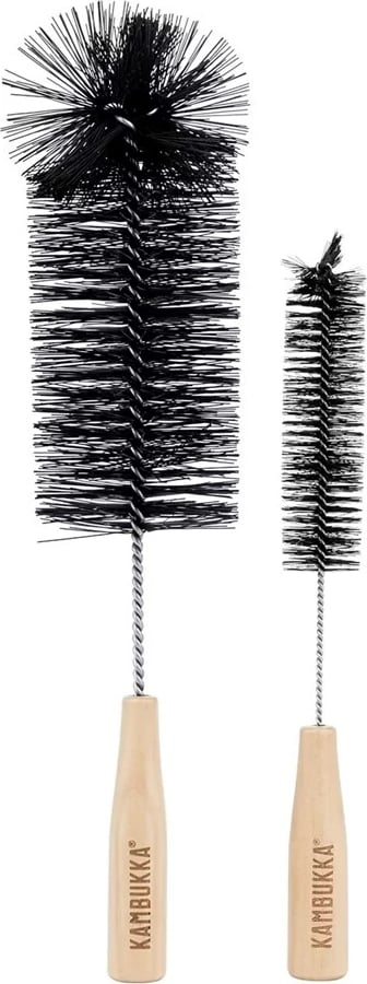 Set furçash pastrimi Kambukka 11-07002, çelik inox, e zezë, 2 copë