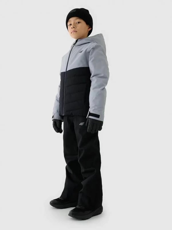 Jakne skijimi për fëmijë 4F, të zeza