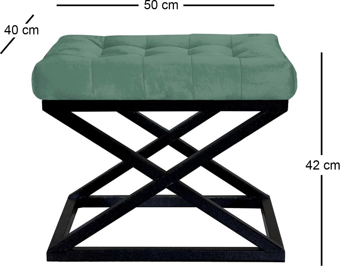 Puf Atelier del Sofa, Capraz, e zi, e gjelbër v2