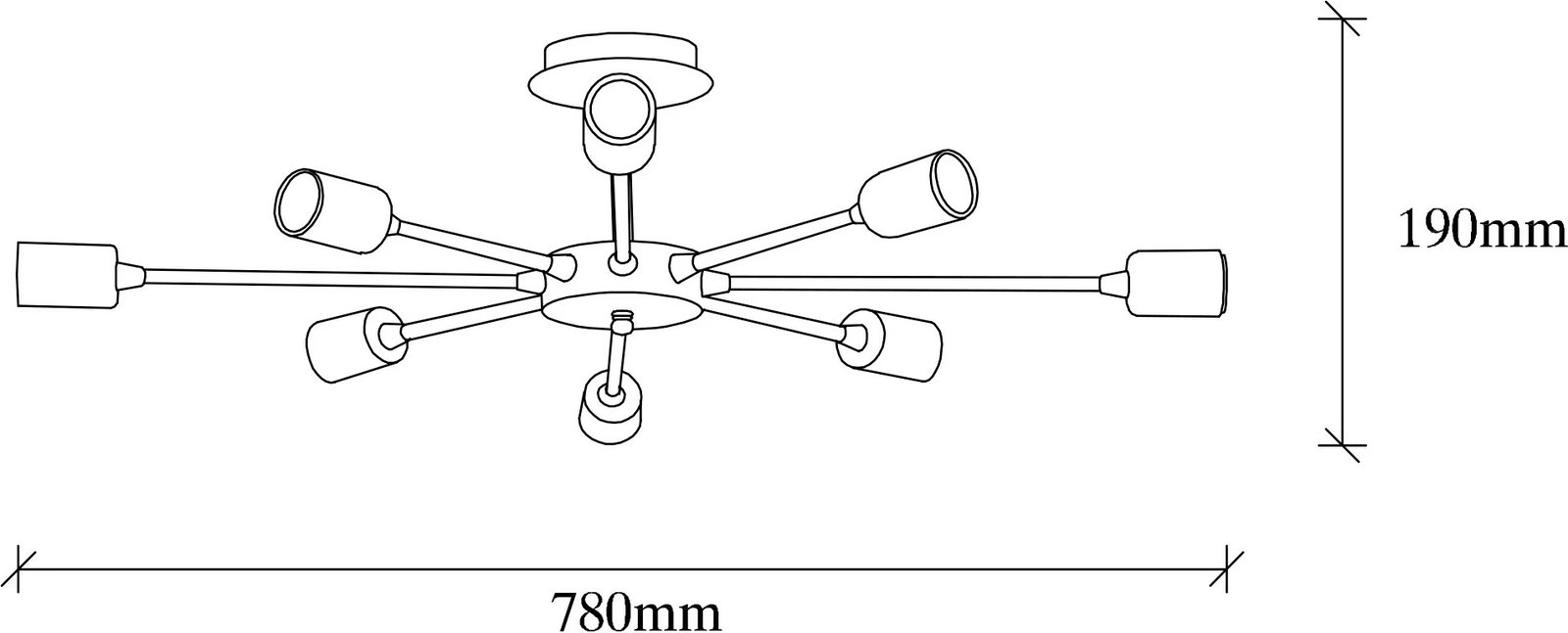 Llambadar Opviq, Ray - 1131, ngjyrë vintage